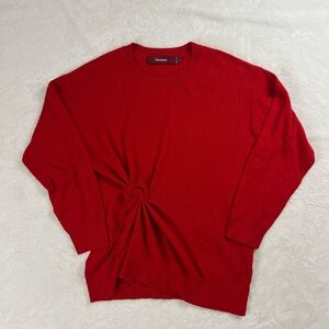 Sies Marjan Soft Cashmere Red Crewneck Sweater